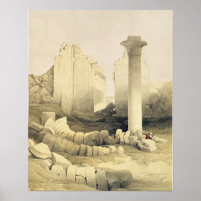 Die Dromos oder die Zentralhalle des Großen Tempel Poster (Vorne)