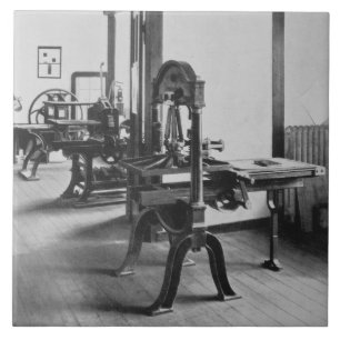 Die Druckarbeiten, von den Werkstätten des Bauh Fliese