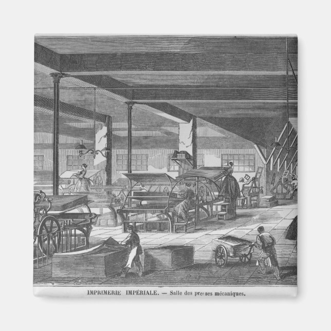 Die Druckpresse Magnet (Vorne)