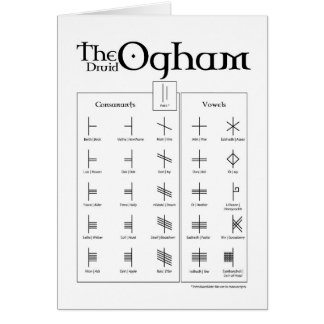 Die Druide Ogham Karte
