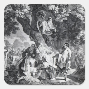 Die Druiden oder die Umwandlung der Briten Quadratischer Aufkleber