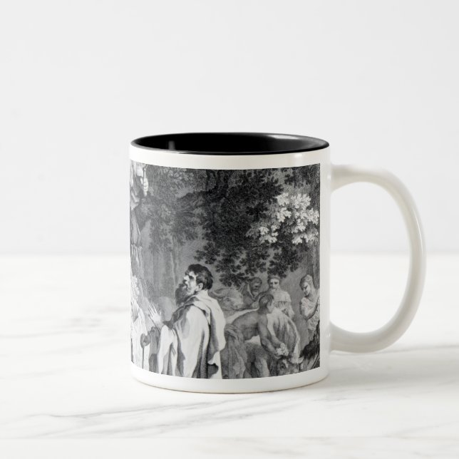 Die Druiden oder die Umwandlung der Briten Zweifarbige Tasse (Rechts)