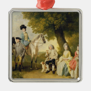 Die Drummond Familie, c.1769 (Öl auf Leinwand) Silbernes Ornament