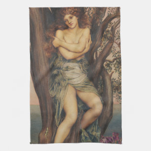 Die Dryade (Baumnymphe) (von Evelyn De Morgan) Geschirrtuch