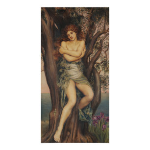 Die Dryade (Baumnymphe) (von Evelyn De Morgan) Poster
