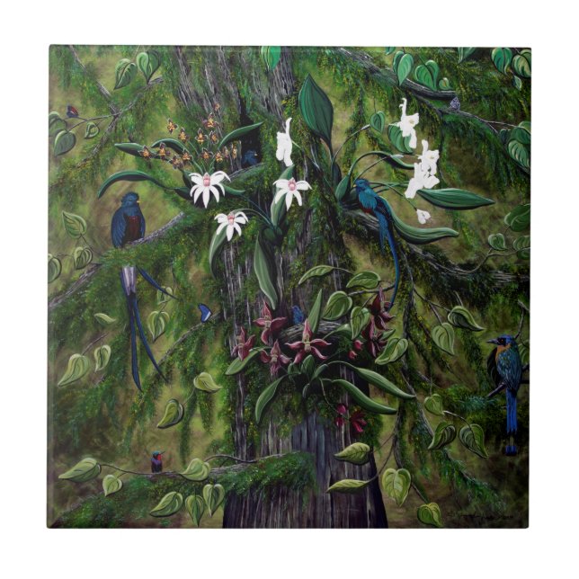 Die Dschungel von Tikal Fliese (Vorderseite)