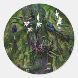 Die Dschungel von Tikal Runder Aufkleber