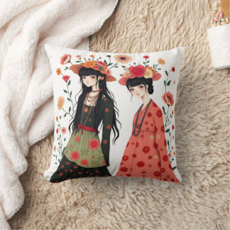 Die Dualität von ihr Kissen