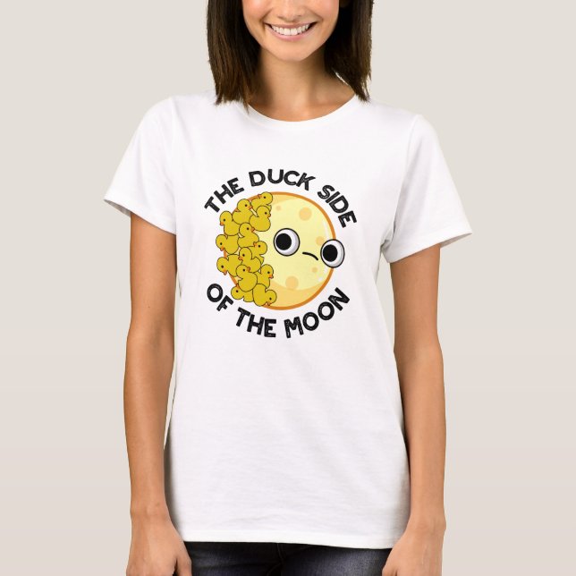 Die Duckseite des sonnigen Astronomiepuns T-Shirt (Vorderseite)