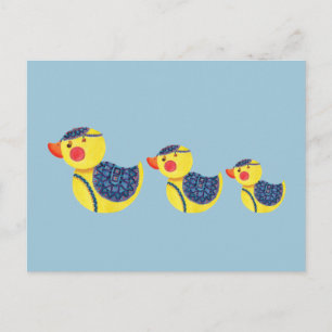 Die Ducky Duck Postkarte