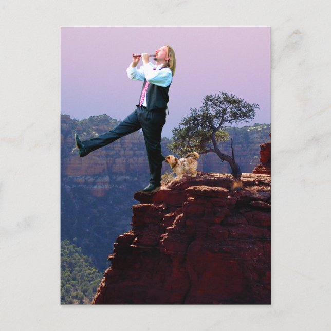 Die dumme Tarot-Card Art Postkarte (Vorderseite)