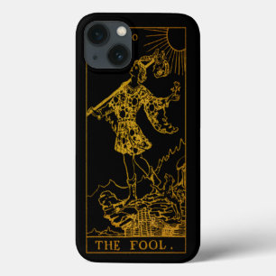Die dumme Tarot-Karte   Gold und Schwarz   Case-Mate iPhone Hülle