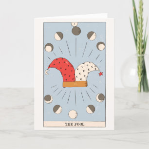 Die dumme Tarot-Karte Major Arcana eine Chance Feiertagskarte