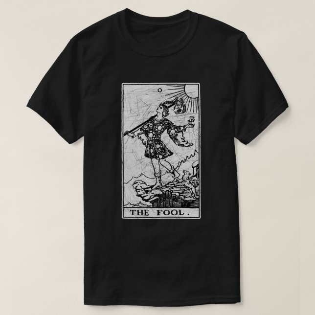 Die dumme Tarot-Karte - Major Arcana - Glück telli T-Shirt (Design vorne)