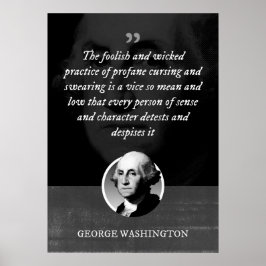 Die dumme und schlechte Praxis des profanen Fluchs Poster