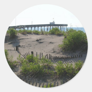 Die Dünen Runder Aufkleber