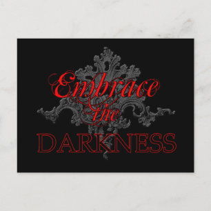 Die Dunkelheit verkörpern Postkarte