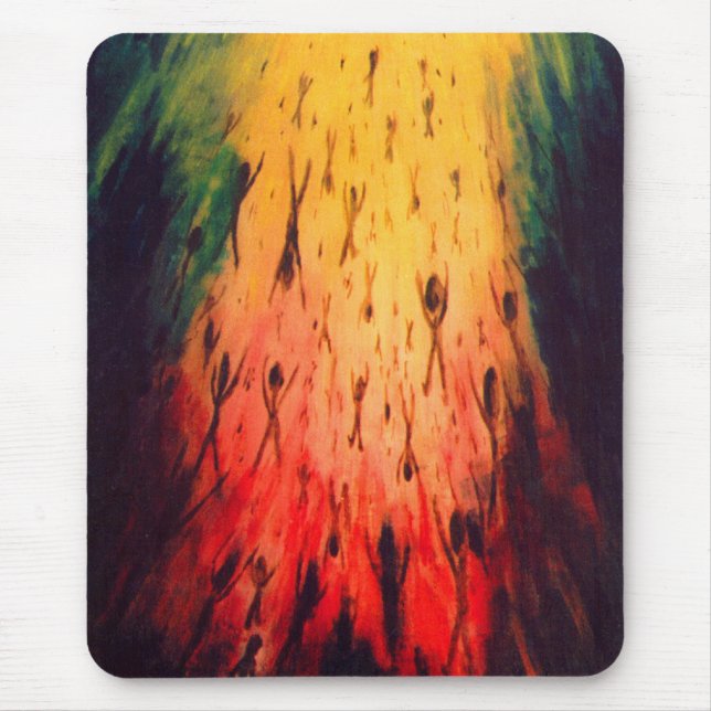 Die Dunkelheit verlasse, das Licht zu betreten Mousepad (Vorne)