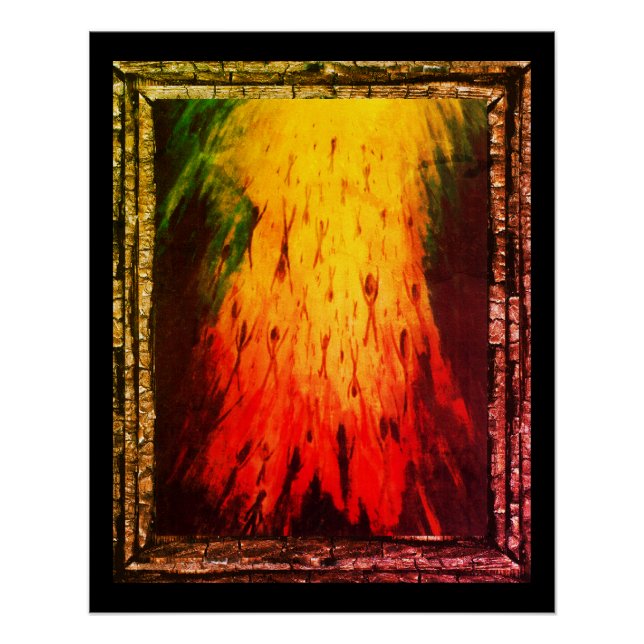 Die Dunkelheit verlasse, das Licht zu betreten Poster (Vorderseite)