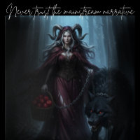 Die dunkelrote Ritt Riding Hood