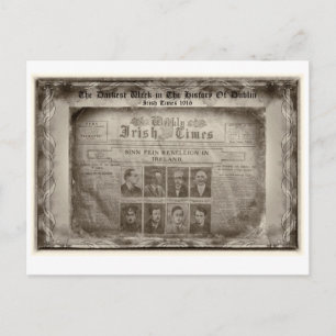Die dunkelste Woche in der Geschichte von Dublin Postkarte