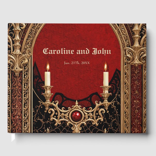 Die dunkle Eleganz des gotischen Stils. Gästebuch (Vorderseite)