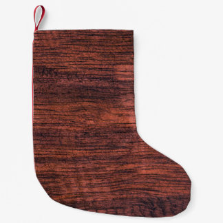 Die dunkle Holzstruktur hat früher Hintergründe. N Kleiner Weihnachtsstrumpf