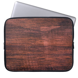 Die dunkle Holzstruktur hat früher Hintergründe. N Laptopschutzhülle