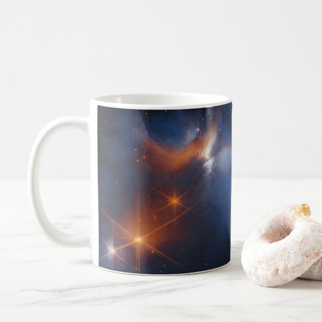 Die dunkle säkulare Wolke des Chamäleons I Kaffeetasse (Mit Donut)
