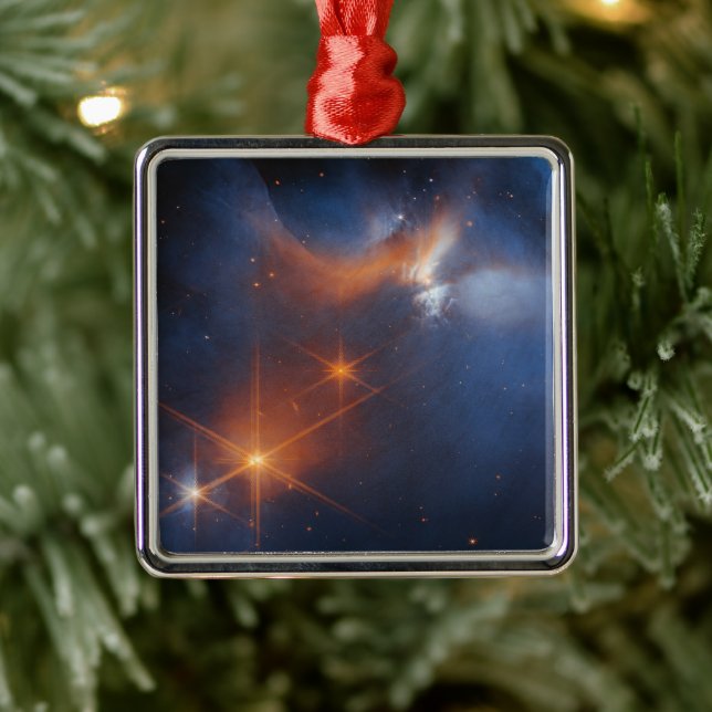 Die dunkle säkulare Wolke des Chamäleons I Ornament Aus Metall (Baum)