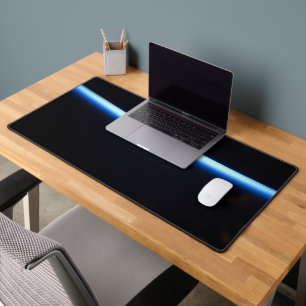 Die dünne Atmosphäre der Erde und ein blühender Mo Schreibtischunterlage