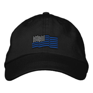 Die dünne blaue Linie bestickte Cap Baseballkappe