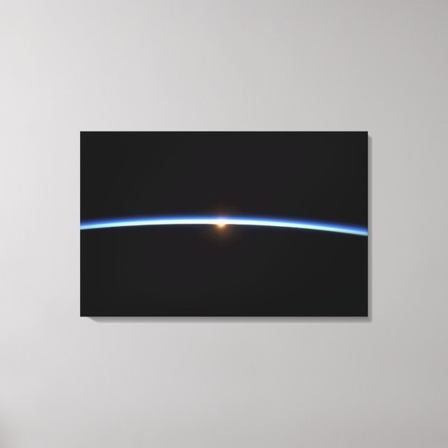 Die dünne Linie der Erdatmosphäre 2 Leinwanddruck (Vorderseite)