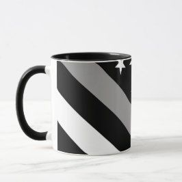 Die dünne silberne Linie Flagge Tasse