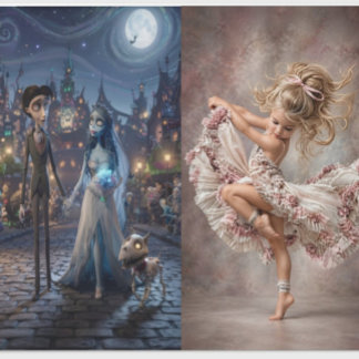 Die Duos Ballerina & Braut - AG - Geschenkausschni Geschenkpapier