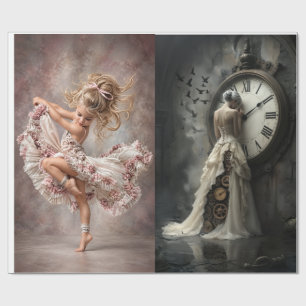 Die Duos Ballerina & Braut - AG - Geschenkausschni Geschenkpapier