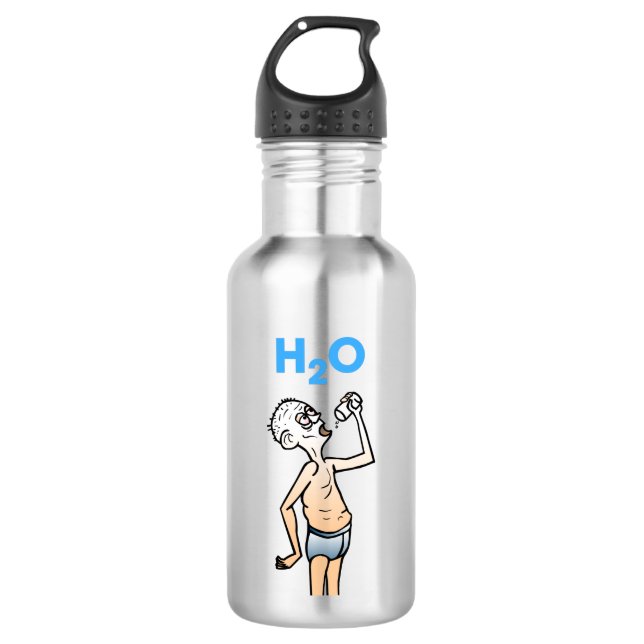 Die Durstige Mann 532 Ml Wasserflasche (Vorderseite)