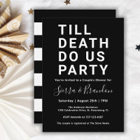 Die Dusche des Funny Till Death Do Us Party Couple