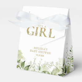 Die Dusche ist ein Girl Greenerage Foliage Gold Ba Geschenkschachtel
