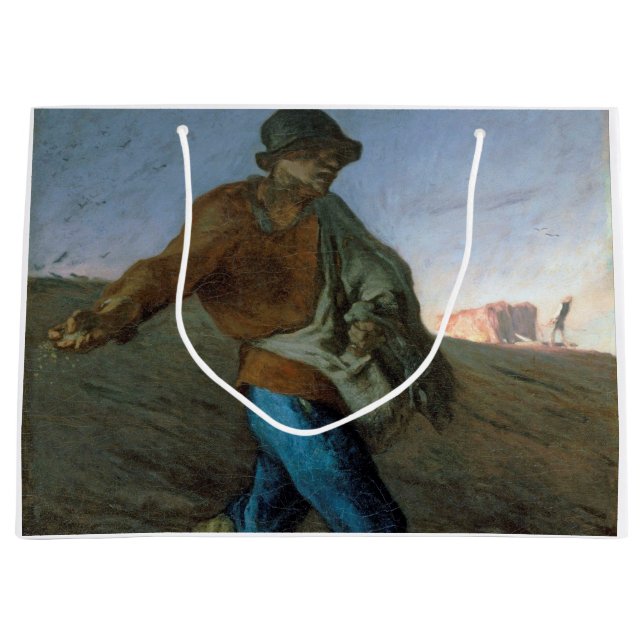 Die Dusche, Jean-Francois Millet Große Geschenktüte (Vorderseite)