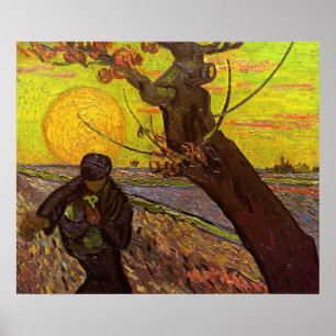 Die Dusche von Vincent van Gogh Poster