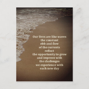 Die EBB und der Fluss des Lebens Postkarte