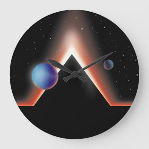 Die Ebenen der Mars Große Wanduhr