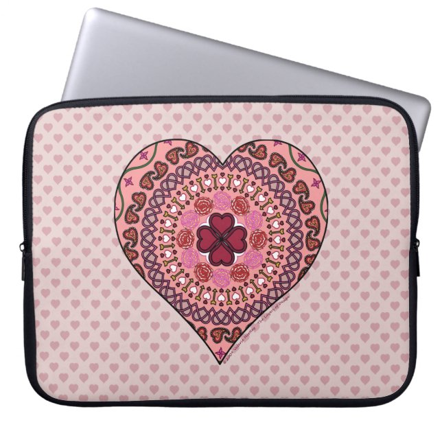 Die Ebenen des Herz-Laptop-Case Laptopschutzhülle (Vorderseite)