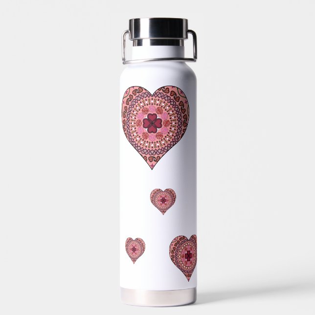 Die Ebenen des Herzens Trinkflasche (Rückseite)
