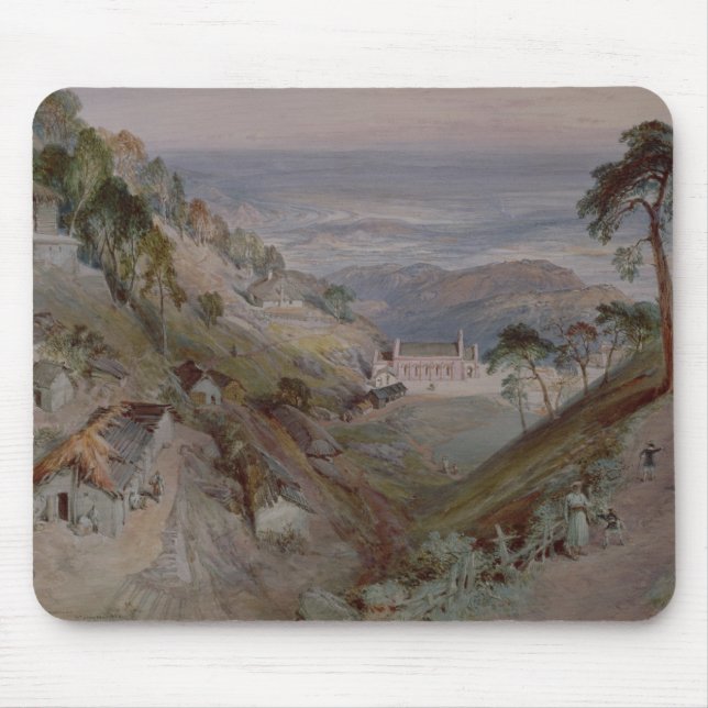 Die Ebenen, Landour Kirche, Mussoorie, 1884 Mousepad (Vorne)