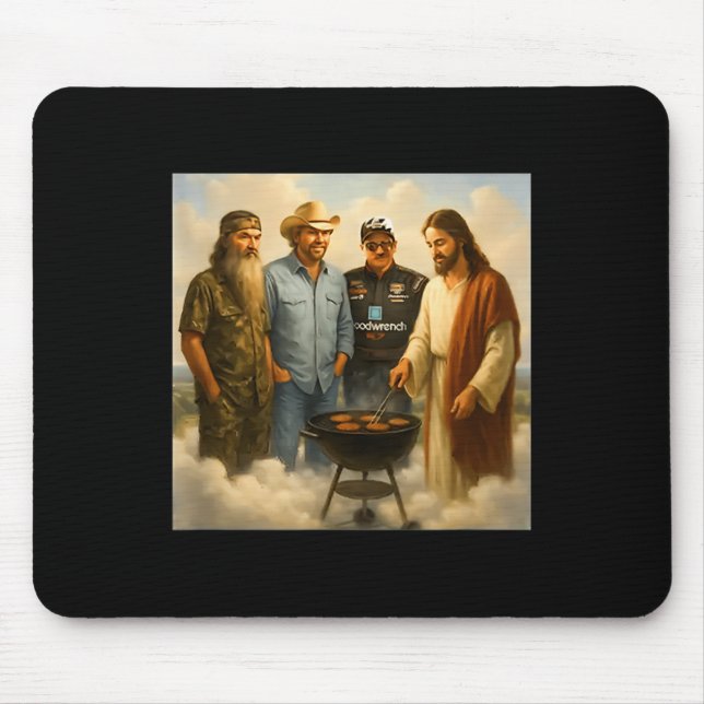 Die echte Gang trifft sich im Himmel Phil Funny Me Mousepad (Vorne)