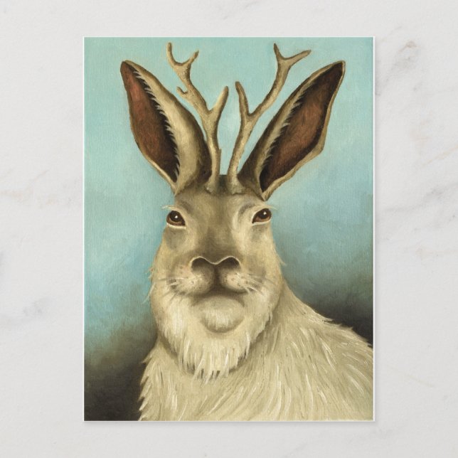 Die echte Jackalope Postkarte (Vorderseite)