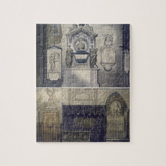 Die Ecke der Dichter, Platte F von "Westminster Puzzle (Vertikal)