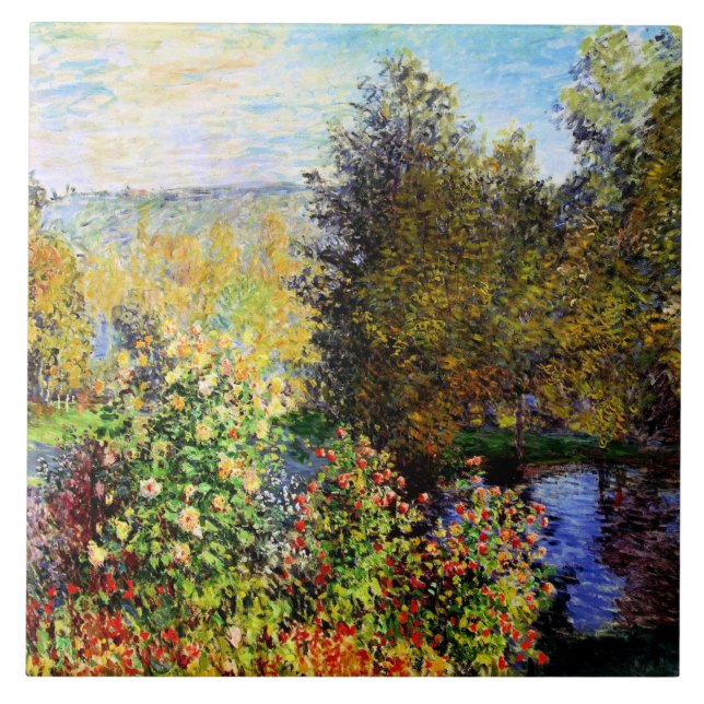 Die Ecke des Gartens von Montgeron Fliese (Vorderseite)